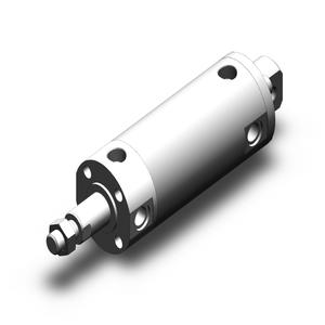 SMC VALVES NCGCN50-0200 Round Body Cylinder, 50 mm Size, Double Acting | AM2LBK
