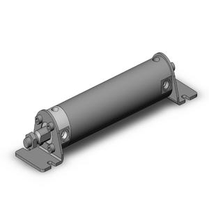 SMC VALVES NCGKLN40-0500 Round Body Cylinder, 40 mm Size, Non Rotating | AL8GJR
