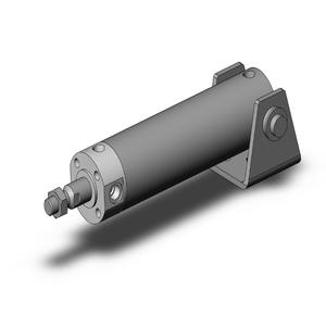SMC VALVES NCGTN40-0400 Zylinder mit rundem Körper, 40 mm Größe, doppeltwirkend | AN6ARD