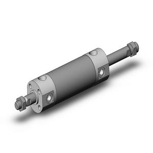 SMC VALVES NCGWBN25-0100 Zylinder mit rundem Körper, 25 mm Größe, doppeltwirkender automatischer Umschalter | AL7FHX