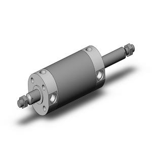 SMC VALVES NCGWBN63-0200 Zylinder mit rundem Körper, 63 mm Größe, Doppelstange | AN8ADM