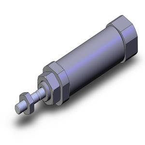 SMC VALVES NCJ2B16-050SR Round Body Cylinder, 16 mm Size, Single Acting | AL7MQH