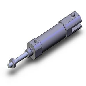 SMC VALVES NCJ2D16-050T Zylinder mit rundem Körper, 16 mm Größe, einfachwirkend | AL9ZVG