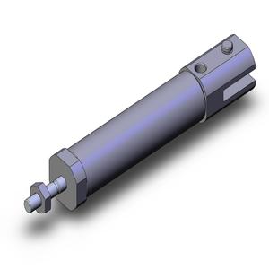 SMC VALVES NCJ2D16-100S Zylinder mit rundem Körper, 16 mm Größe, einfachwirkend | AM8QMJ