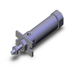 SMC VALVES NCJ2F16-100R Zylinder mit rundem Körper, 16 mm Größe, doppeltwirkend | AL7FJQ