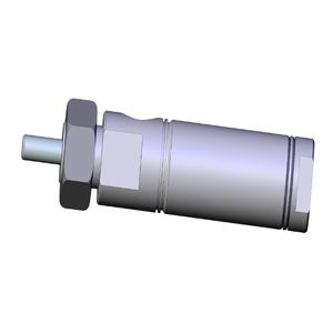 SMC VALVES NCMB088-0050 Round Body Cylinder, 7/8 Inch Size, Double Acting | AL3ZNL