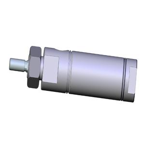 SMC VALVES NCMB106-0050 Zylinder mit rundem Körper, 1 1/16 Zoll Größe, doppeltwirkend | AL3ZNV