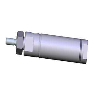 SMC VALVES NCMB106-0100C Round Body Cylinder, 1 1/16 Inch Size, Double Acting | AM4CQN