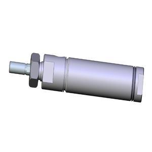 SMC VALVES NCMB125-0200 Zylinder mit rundem Körper, 1.25 Zoll Größe, doppeltwirkend | AL4EPU