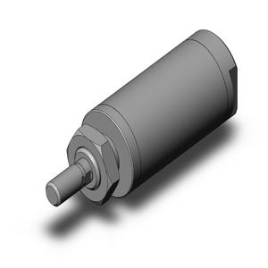 SMC VALVES NCMB150-0100S Round Body Cylinder, 1.5 Inch Size, Single Acting | AL3ZPV