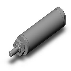 SMC VALVES NCMB150-0250S Zylinder mit rundem Körper, 1.5 Zoll Größe, einfachwirkend | AM2KFA