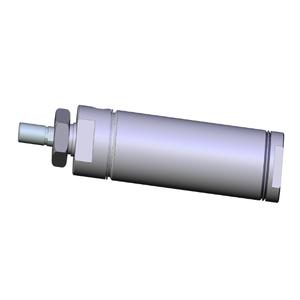 SMC VALVES NCMB150-0300C Round Body Cylinder, 1.5 Inch Size, Double Acting | AM7FLM