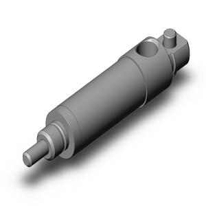 SMC VALVES NCMC075-0050S Round Body Cylinder, .75 Inch Size, Single Acting | AL3ZQB