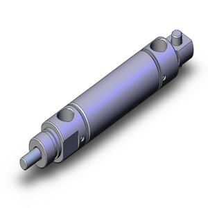 SMC VALVES NCMC075-0100A Round Body Cylinder, .75 Size, Double Acting | AP2XMA