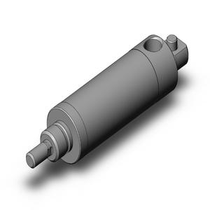 SMC VALVES NCMC106-0100S Round Body Cylinder, 1 1/16 Inch Size, Single Acting | AL3ZQX