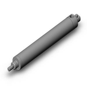 SMC VALVES NCMC106-0400S Round Body Cylinder, 1 1/16 Inch Size, Single Acting | AL8UYH