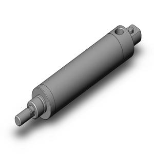 SMC VALVES NCMC125-0200CS Zylinder mit rundem Körper, 1.25 Zoll Größe, einfachwirkend | AL3ZRF