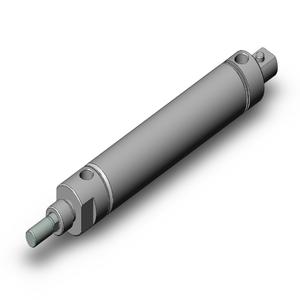 SMC VALVES NCMC125-0450 Zylinder mit rundem Körper, 1.25 Zoll Größe, doppeltwirkend | AL9WYU