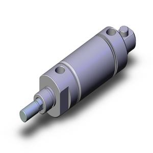 SMC VALVES NCMC150-0100 Zylinder mit rundem Körper, 1.5 Zoll Größe, doppeltwirkend | AL3ZRL