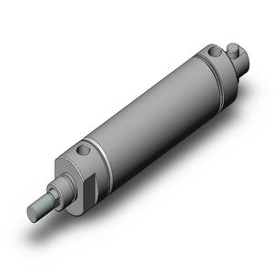 SMC VALVES NCMC150-0350C Zylinder mit rundem Körper, 1.5 Zoll Größe, doppeltwirkend | AL9TLA