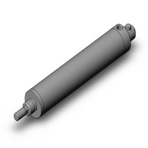 SMC VALVES NCMC150-0400S Zylinder mit rundem Körper, 1.5 Zoll Größe, einfachwirkend | AM8EWB
