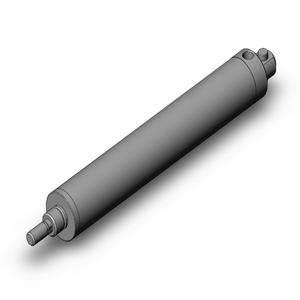 SMC VALVES NCMC150-0500S Round Body Cylinder, 1.5 Inch Size, Single Acting | AM8BMY