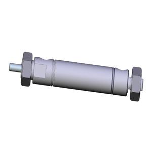 SMC VALVES NCME075-0100 Round Body Cylinder, .75 Inch Size, Double Acting | AK8NQV