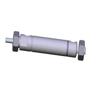 SMC VALVES NCME075-0100C Zylinder mit rundem Körper, 75 Zoll Größe, doppeltwirkend | AM8YWZ