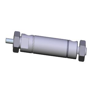 SMC VALVES NCME088-0100C Round Body Cylinder, 7/8 Inch Size, Double Acting | AN2AYE