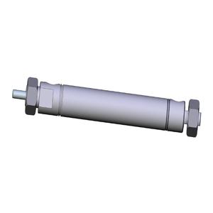 SMC VALVES NCME088-0300 Zylinder mit rundem Körper, 7/8 Zoll Größe, doppeltwirkend | AM7BVK