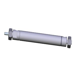 SMC VALVES NCME088-0400 Round Body Cylinder, 7/8 Inch Size, Double Acting | AL8VEE