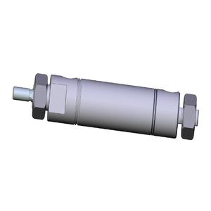 SMC VALVES NCME106-0100C Round Body Cylinder, 1 1/16 Inch Size, Double Acting | AM4DFG