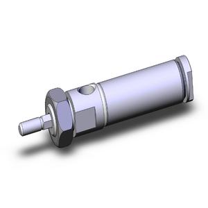 SMC VALVES NCMKB075-0050C Round Body Cylinder, .75 Inch Size, Non Rotating | AM8BDB