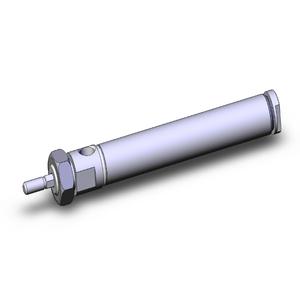 SMC VALVES NCMKB075-0300C Round Body Cylinder, .75 Inch Size, Non Rotating | AM8ZTB