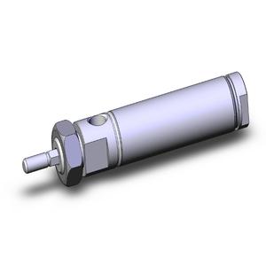 SMC VALVES NCMKB088-0150 Round Body Cylinder, 7/8 Size, Non Rotating | AN7QJL