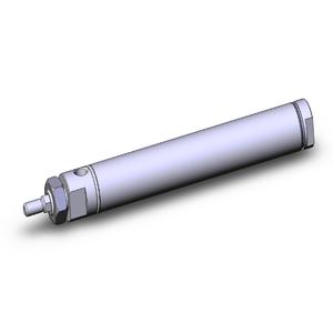 SMC VALVES NCMKB106-0500 Round Body Cylinder, 1 1/16 Inch Size, Non Rotating | AM7FLN