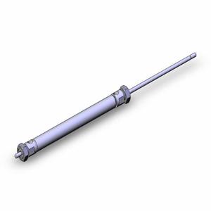 SMC VALVES NCMW075-0600 Round Body Cylinder, .75 Inch Size, Double Rod | AL8UXP