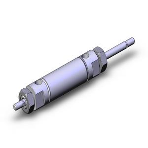 SMC VALVES NCMW106-0150 Round Body Cylinder, 1 1/16 Inch Size, Double Rod | AN2BBJ