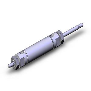 SMC VALVES NCMW106-0200C Round Body Cylinder, 1 1/16 Inch Size, Double Rod | AL8VAG