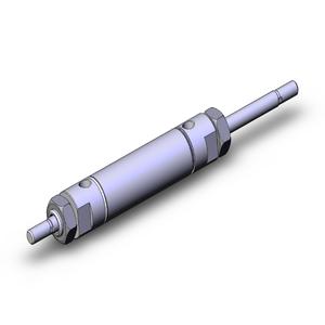 SMC VALVES NCMW125-0200C Zylinder mit rundem Körper, 1.25 Zoll Größe, Doppelstange | AN2BBL