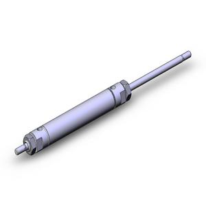 SMC VALVES NCMW125-0500 Zylinder mit rundem Körper, 1.25 Zoll Größe, Doppelstange | AL3ZVC