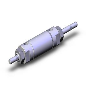 SMC VALVES NCMW150-0100 Round Body Cylinder, 1.5 Inch Size, Double Rod | AL3ZVE