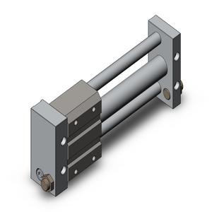 SMC VALVES NCY2S25H-0600 Guided Cylinder, 25 mm Size, Double Acting | AL7FNG