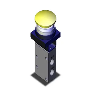 SMC VALVES NVM430-N01-30Y Mechanical Valve, 1/8 Port Size | AP2LFD