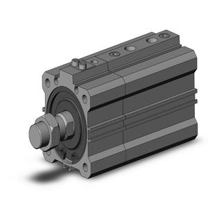 SMC VALVES RDLQA40TF-25M-B Kompaktzylinder, 40 mm Größe, doppeltwirkend, automatischer Umschalter | AN8CFM