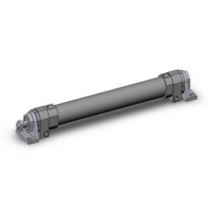 SMC VALVES RHCL40TN-300 Zylinder mit rundem Körper, 40 mm Größe, doppeltwirkend, umschaltbar | AN9UQJ