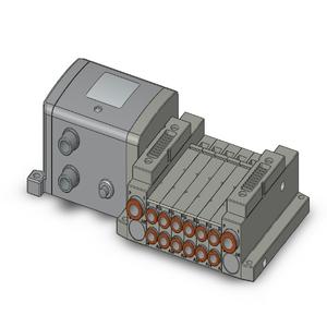 SMC VALVES SS5V1-W10S1NWD-06BS-C6 Magnetventil, 6 Stationen, 4/5 Anschlussgröße | AP2UHD