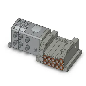 SMC VALVES SS5V2-W10S1NW22D-04U-C8 Manifold, Built In Fitting, 1/4 | AN8DTP