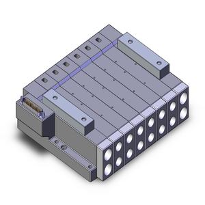SMC VALVES SS5V4-10FD1-06B-02N Ventilverteiler, 1/4 Basismontagegröße | AN2BYD