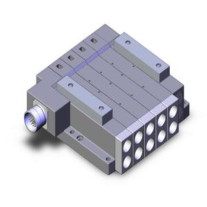 SMC VALVES SS5V4-W10CD-04D-03N Ventilverteiler, 3/8 Basismontagegröße | AP2XNB